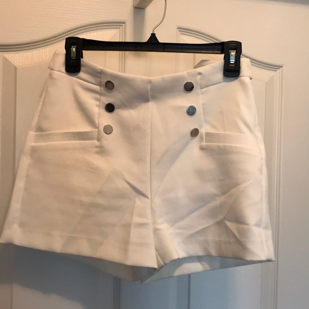 White dressy shorts